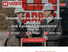 Tablet Screenshot of harborcontracting.net